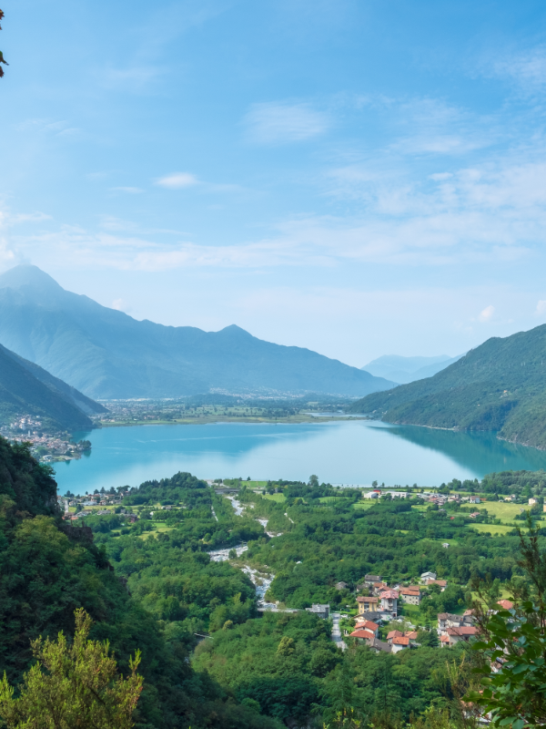 lago di novate dall'alto